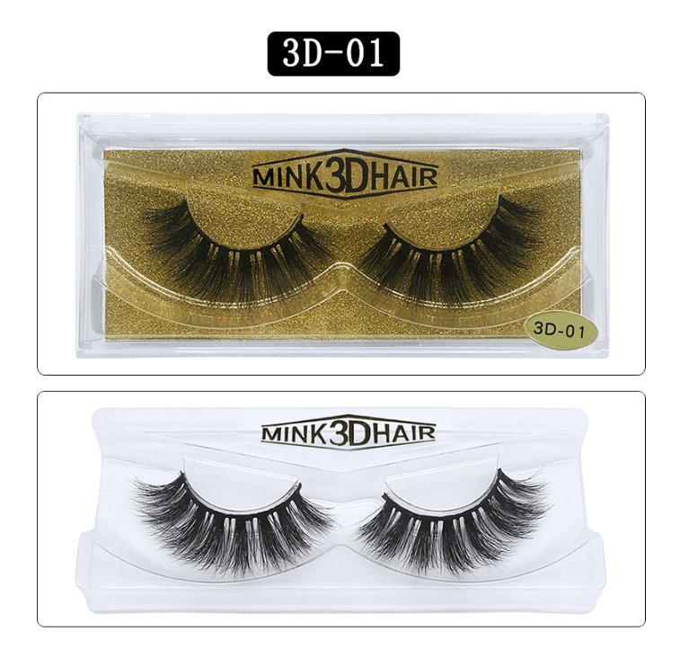 3d false eyelashes multi-layer water mink eyelashes natural thick eyelashes
