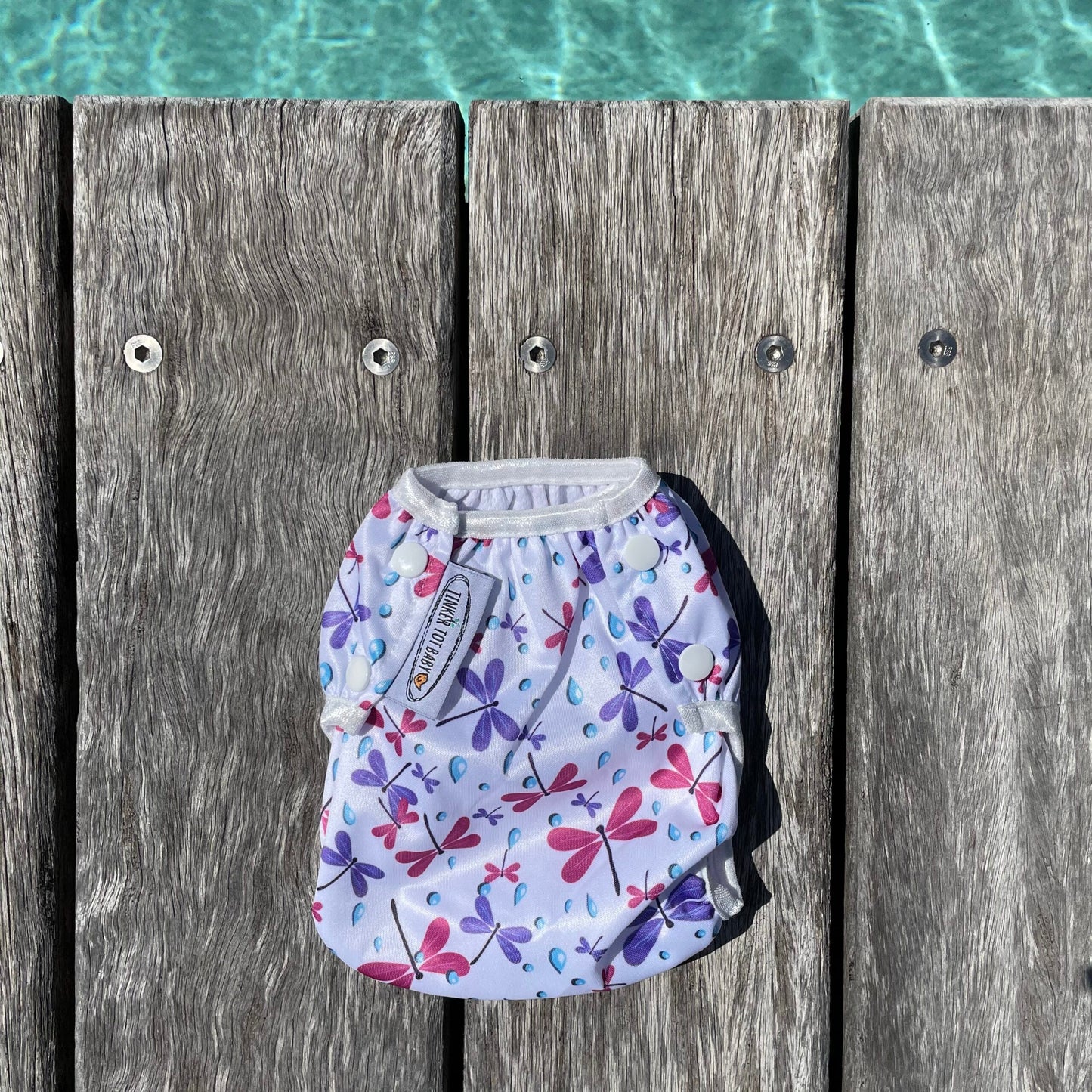 Tinker Tot Baby - Reusable Swim Nappy – Dragonflies & Raindrops