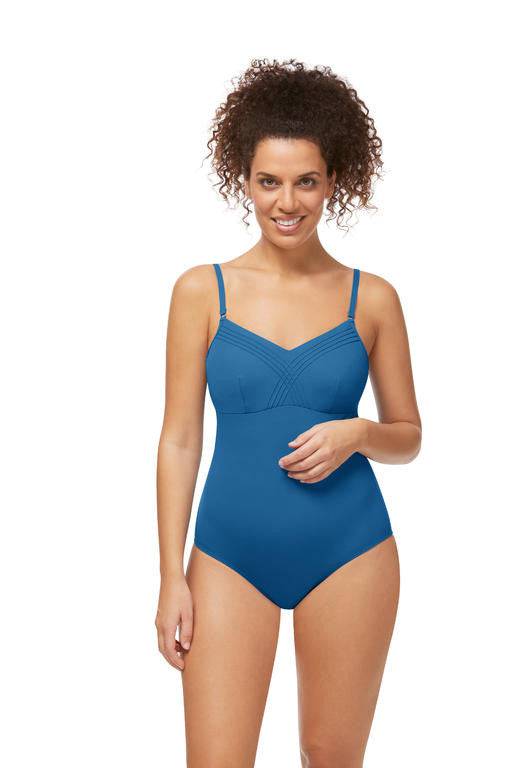 Amoena Zen Garden One-Piece Swimsuit - Twilight Blue