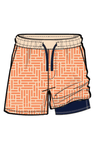Geo Print Board Shorts