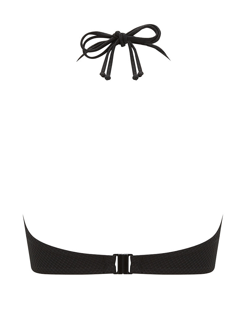 Miss Mandalay Christina Halter Bikini Top Black