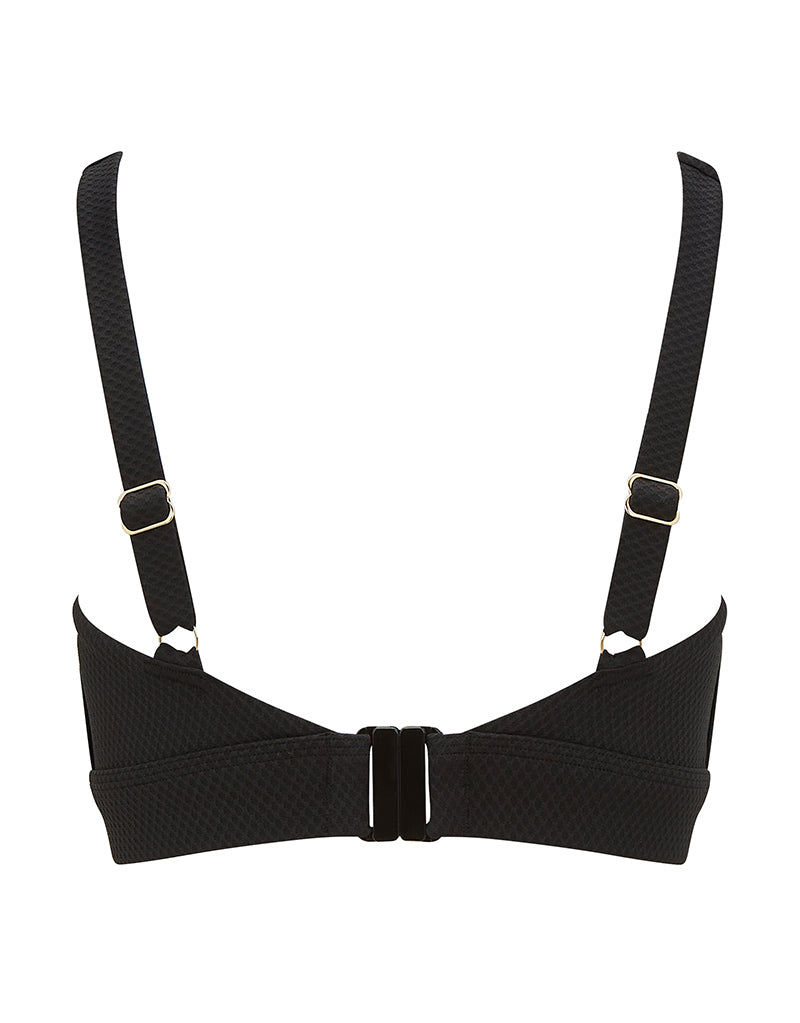 Miss Mandalay Christina Non Wired Bikini Top Black