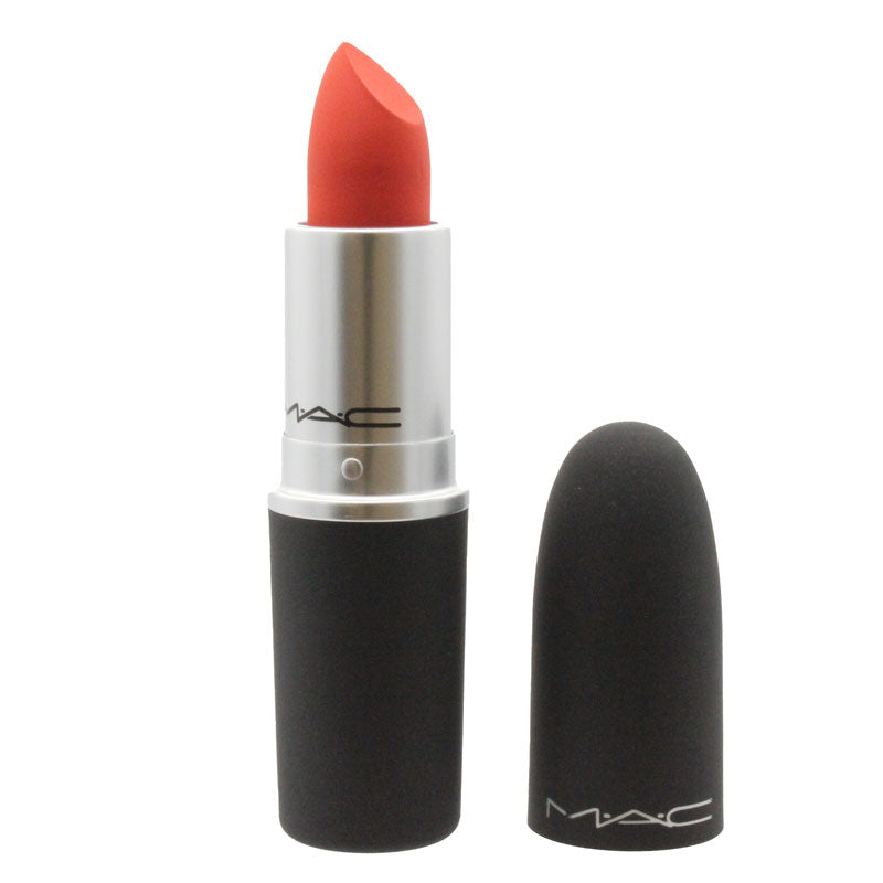 MAC Powder Kiss Matte Coral Lipstick 303 Style Shocked!