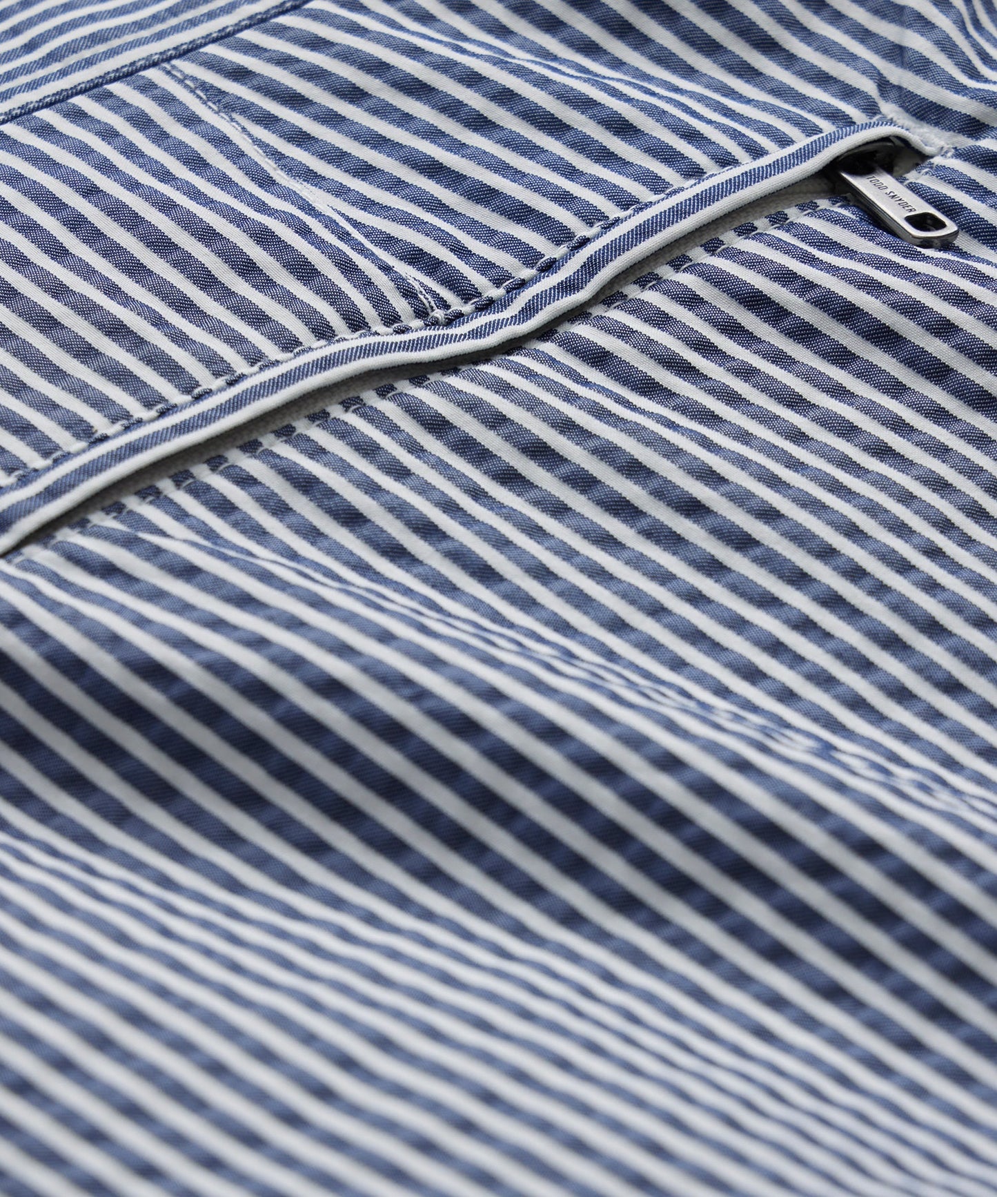 Riviera Swim Short in Seersucker