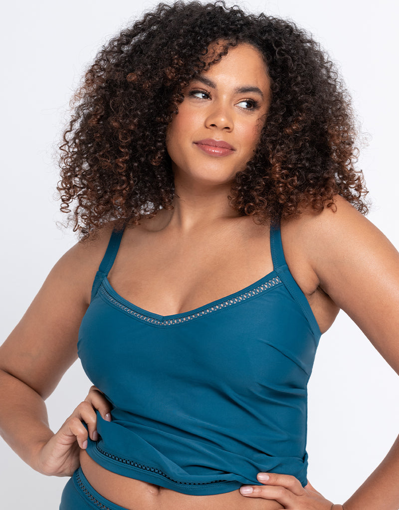 Curvy Kate First Class Tankini Top Deep Teal