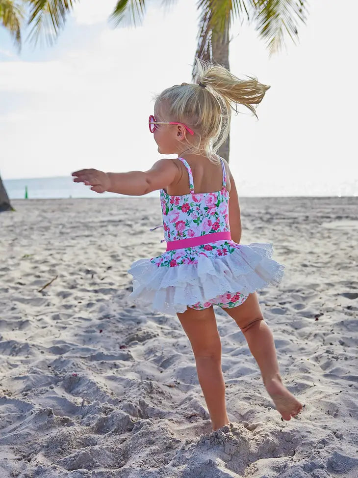 Sunset Floral One Piece Swimsuit