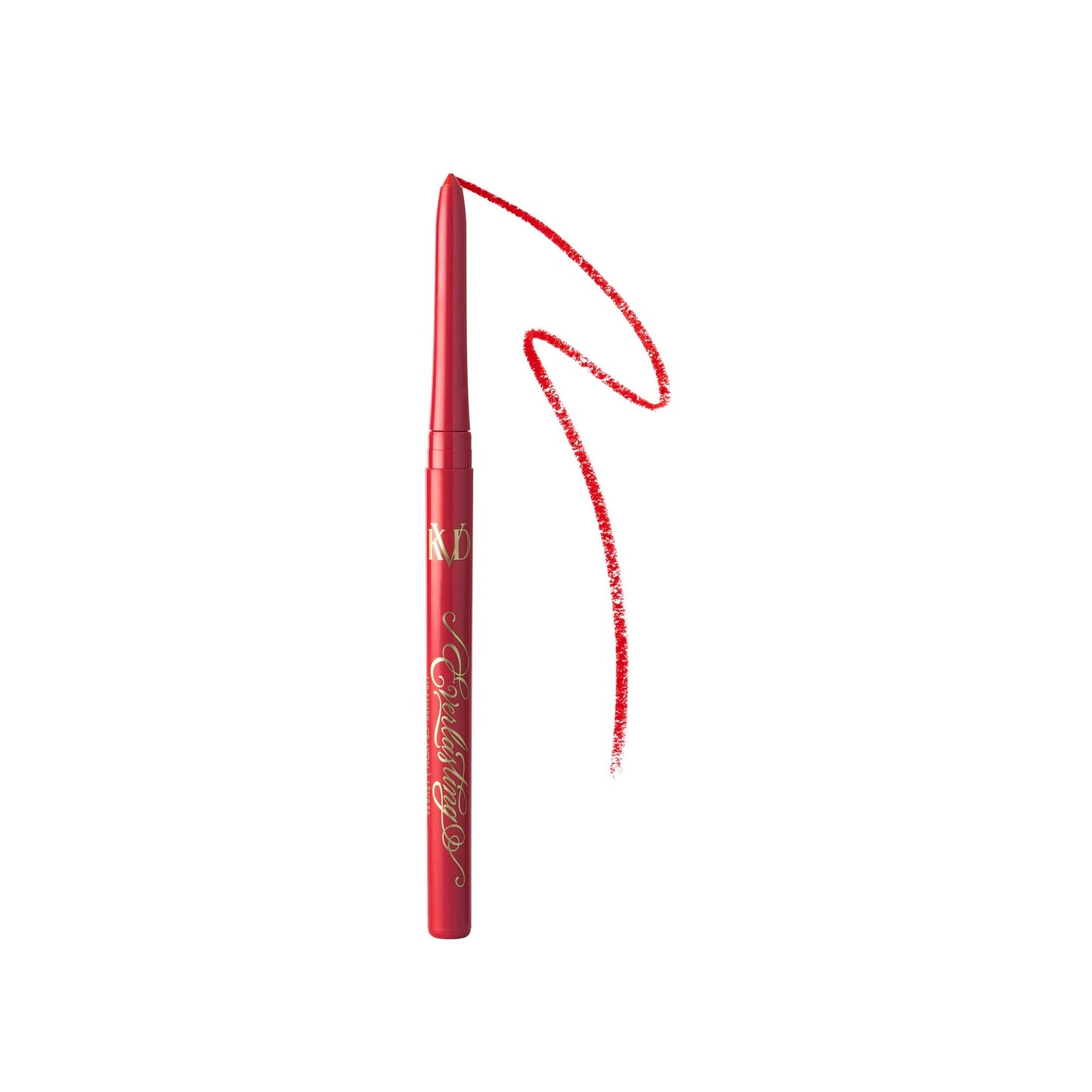 An open everlasting Lip Liner pencil with smear in shade Outlaw