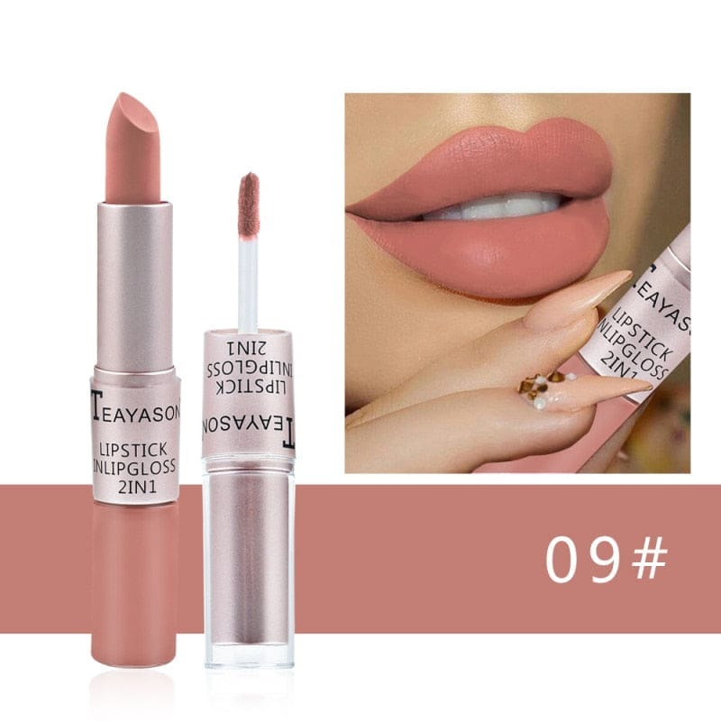 2-in-1 Double Head Long Lasting Matte Lipstick