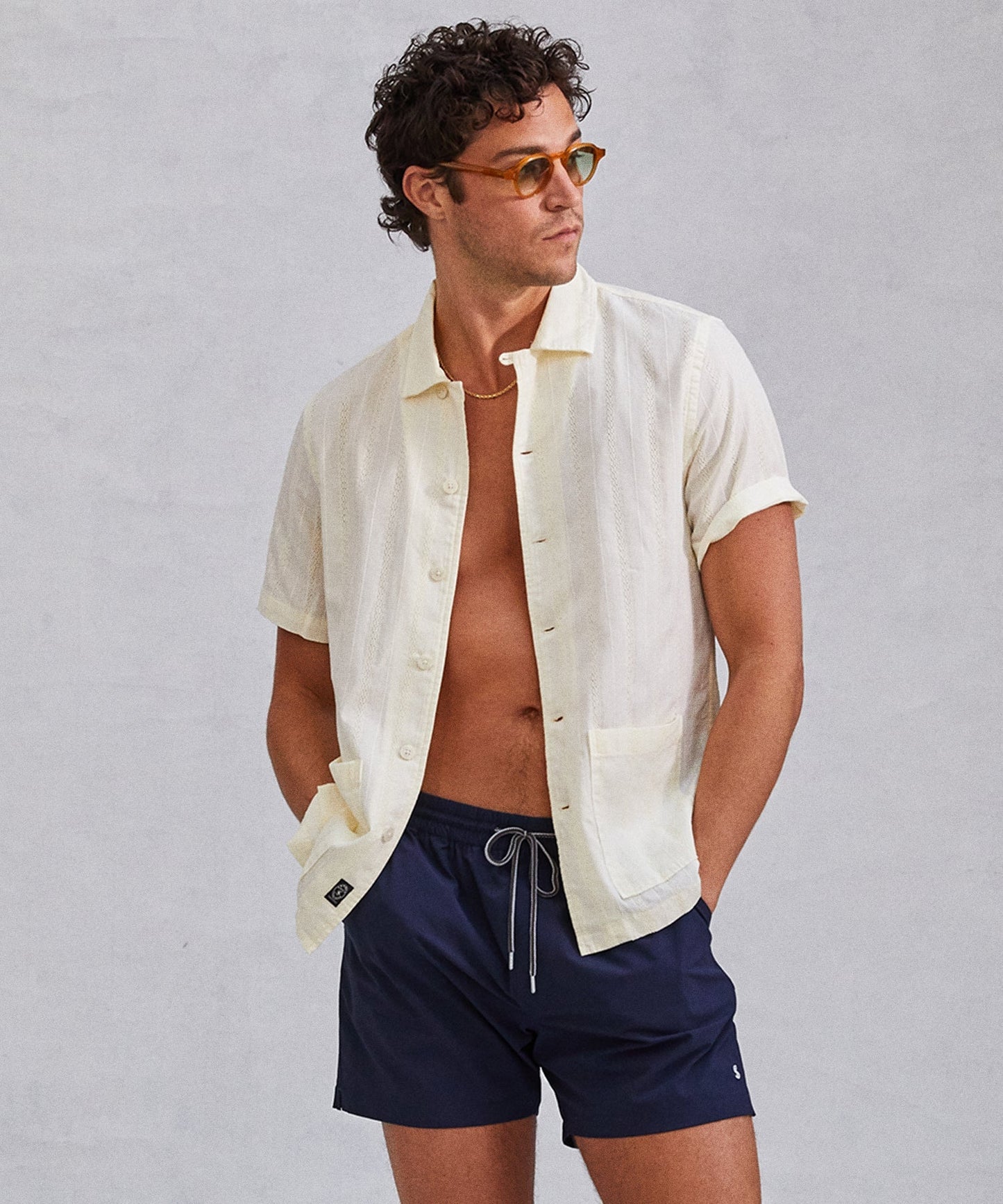 5" Montauk Swim Short in Classic Navy