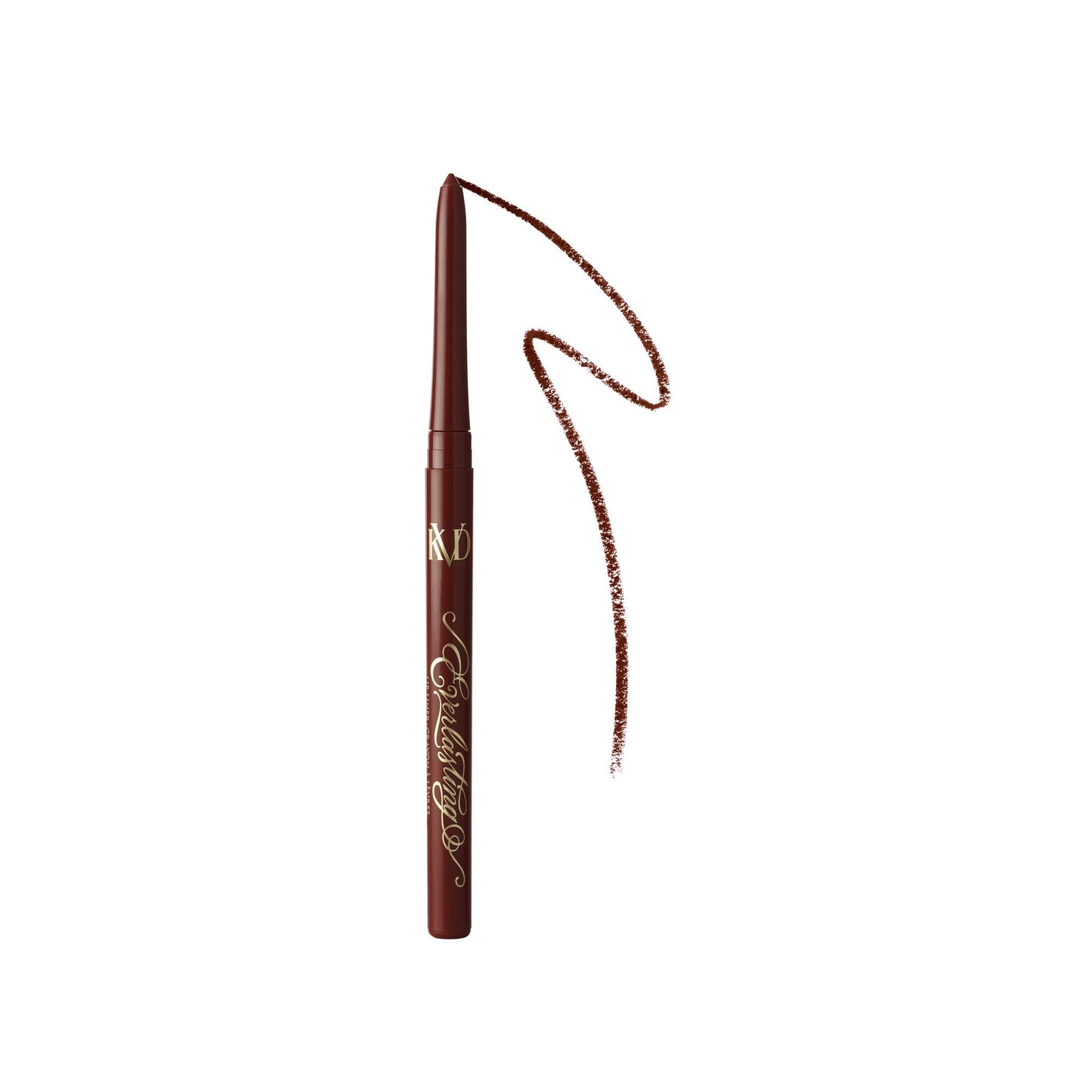 An open everlasting Lip Liner pencil with smear in shade Crucifix