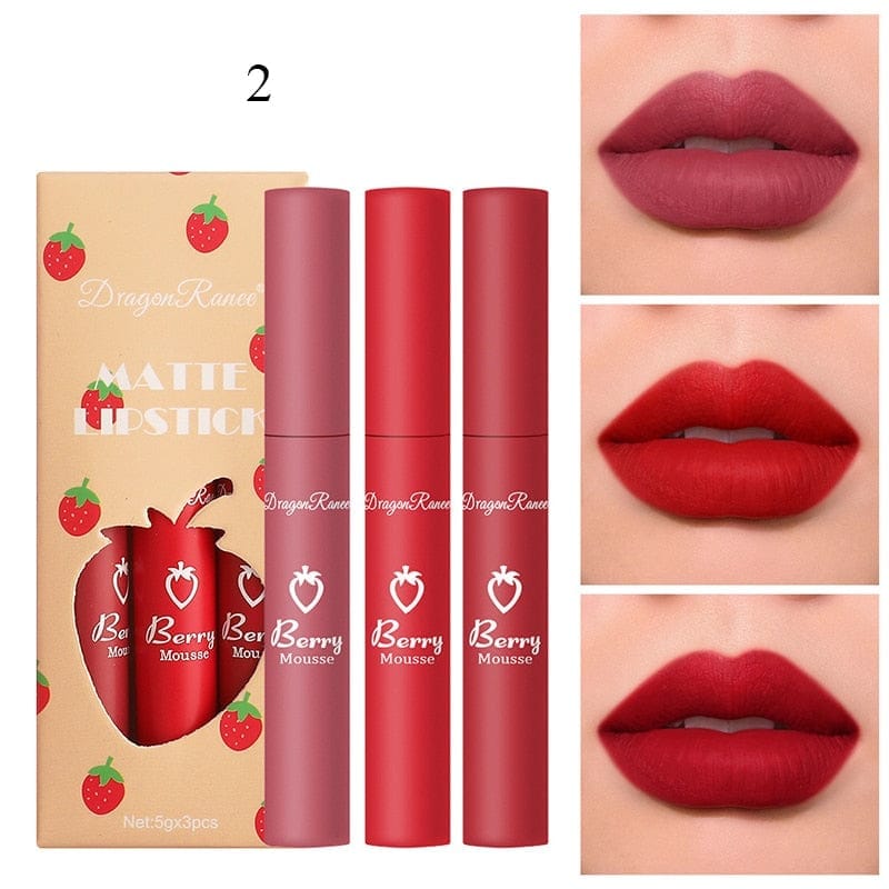 6 Pieces Lip Gloss Stain Long Lasting Liquid Lipstick Fashion Makeup