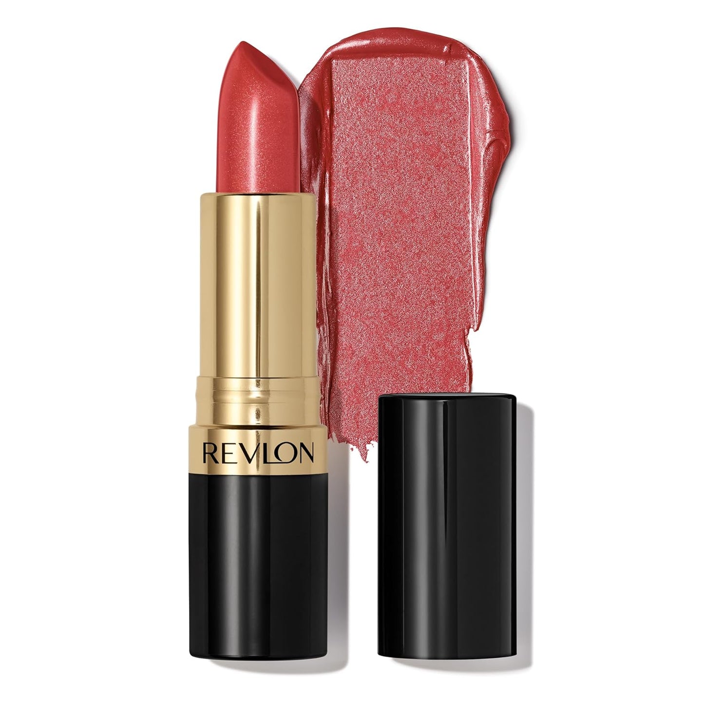 REVLON Super Lustrous Lipstick, High Impact Lipcolor with Moisturizing Creamy Formula, Infused with Vitamin E and Avocado Oil in Nudes & Browns, Dirty Shirley (808) 0.15 oz