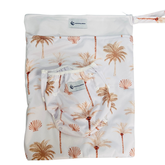 Anchor & Arrow - Reusable Swim Nappy & Wet Bag | Summer Palm
