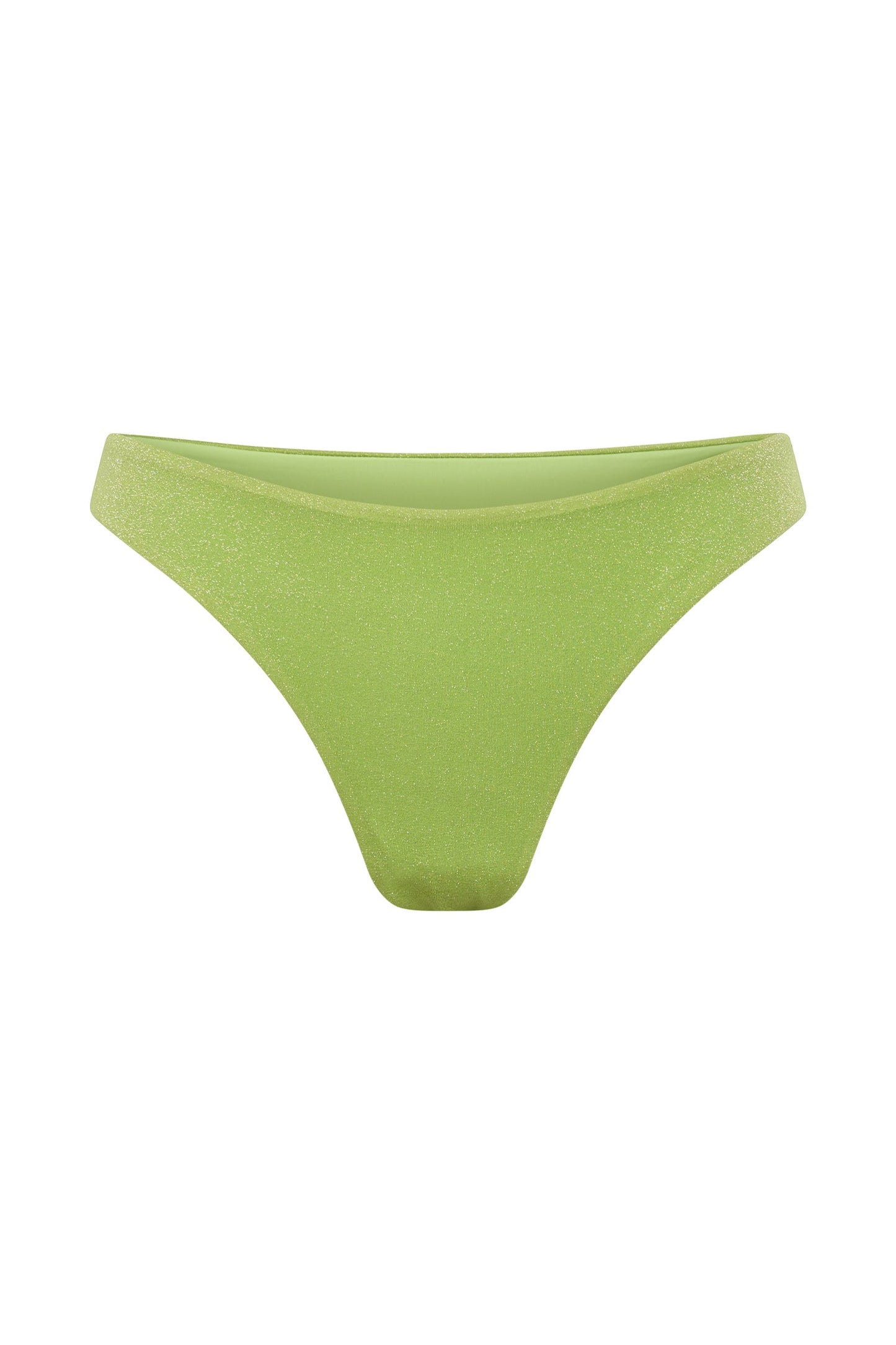 Bambi Cheeky Cut Bikini Bottoms - Lime Sparkle