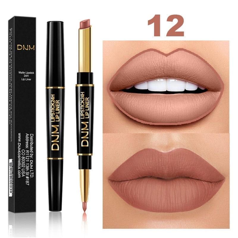Double Ended Matte Lipstick Long Lasting Waterproof Lipsticks