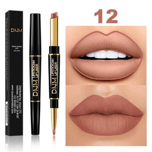 Double Ended Matte Lipstick Long Lasting Waterproof Lipsticks
