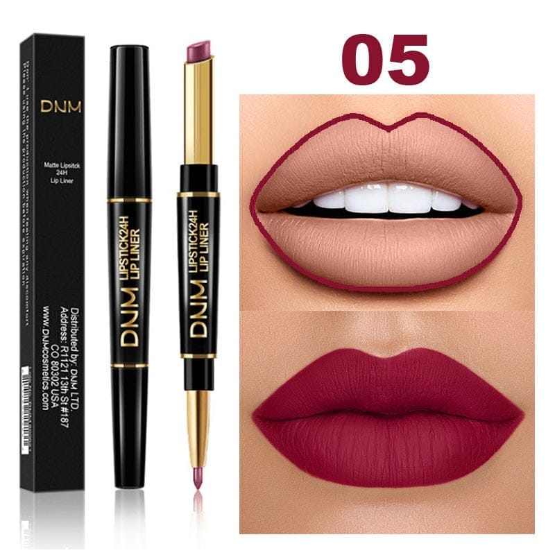Double Ended Matte Lipstick Long Lasting Waterproof Lipsticks