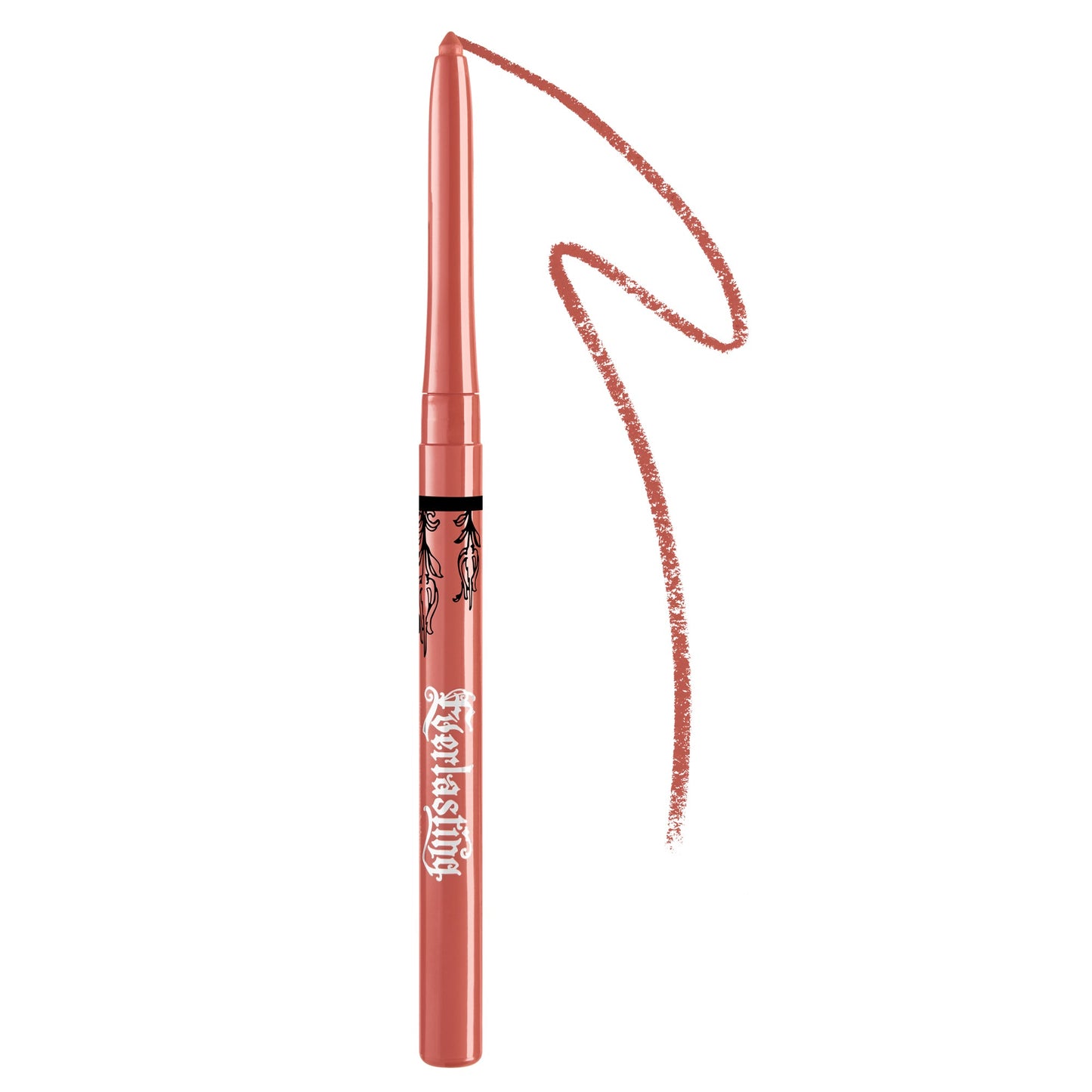 An open everlasting Lip Liner pencil with smear in shade Love Dare