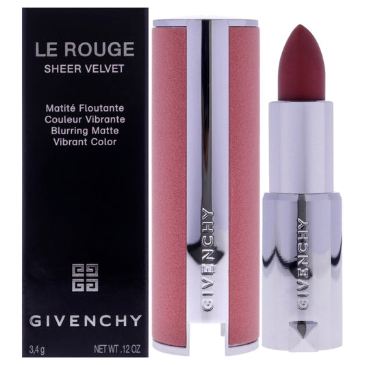 Le Rouge Sheer Velvet Matte Lipstick - N27 Rouge Infuse by Givenchy for Women - 0.11 oz Lipstick
