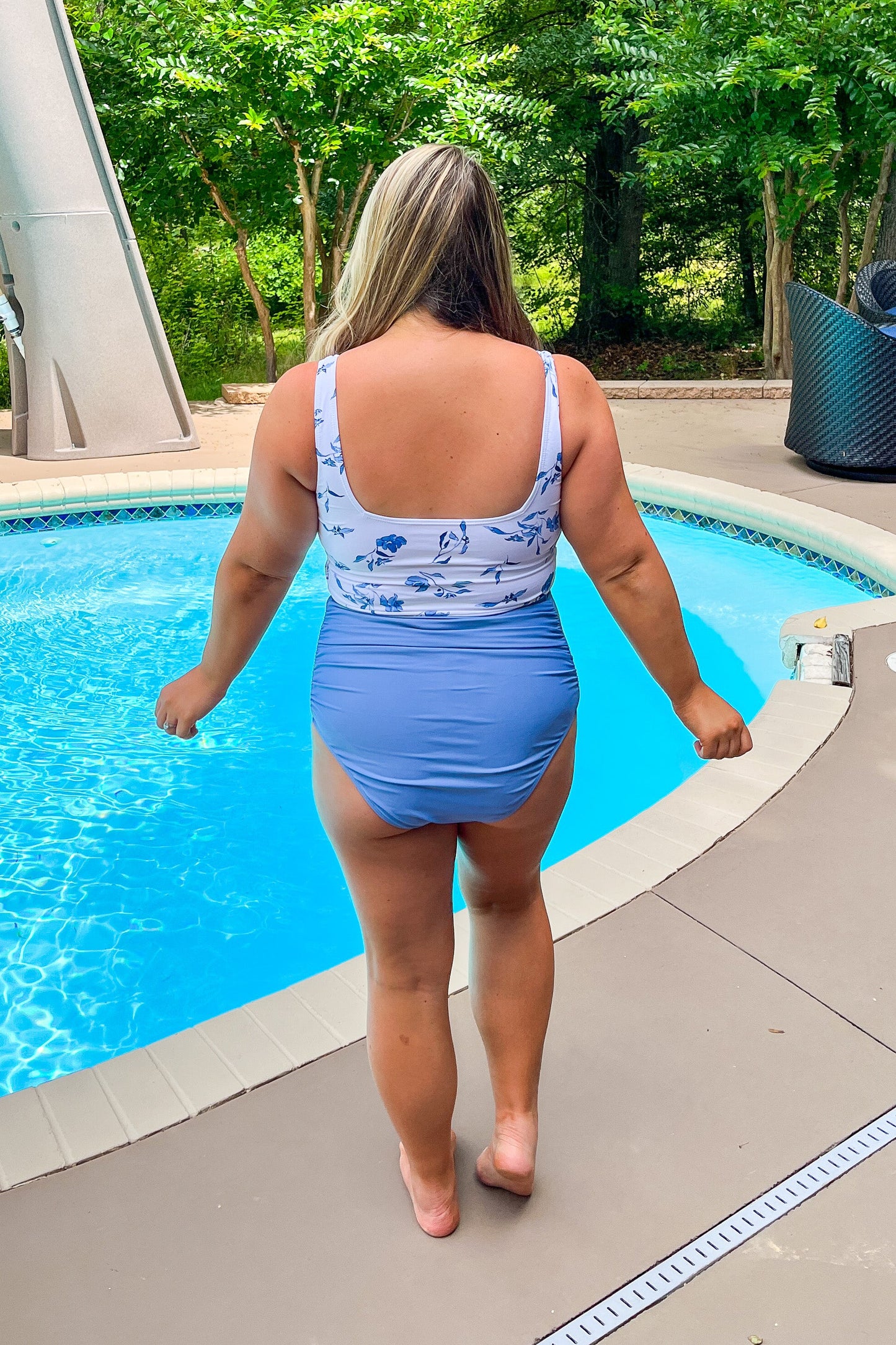 Surface Blue High Rise Swim Bottoms