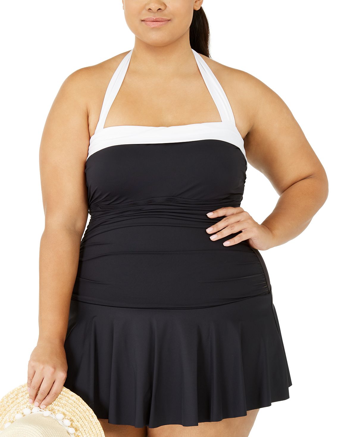 Lauren Ralph Lauren Plus Bel-air Swim Dress Black