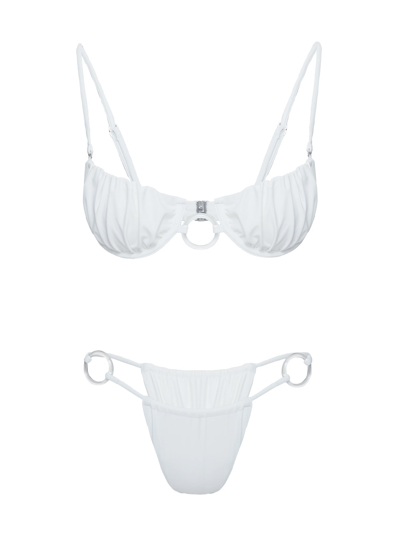 Talija Ring Bikini Bottoms White