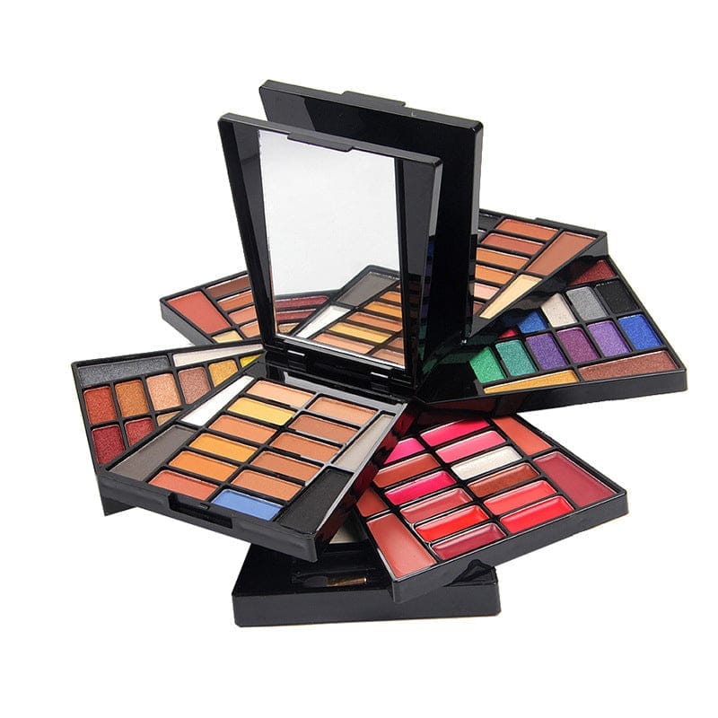 Makeup Box 64 Color Eye Shadow Box 16 Color Lipstick 2 Color Highlight 6 Color Blush Powder Makeup Box BENNYS