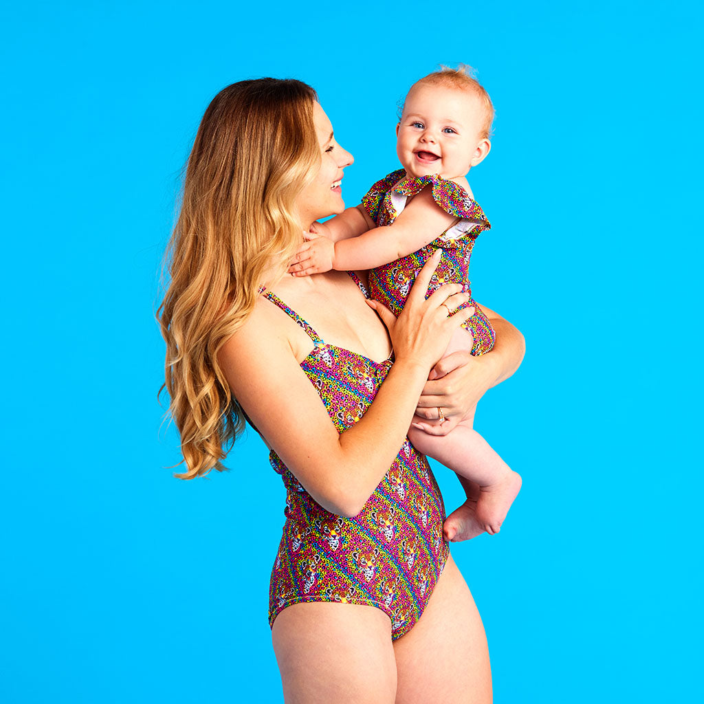 Lisa Frank® Hunter™ Women's Knot Front One Piece Swimsuit