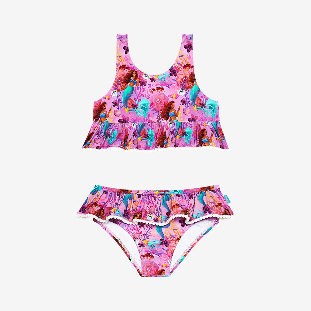 Disney's The Little Mermaid Ariel Ruffled Tankini Two Piece Swimsuit