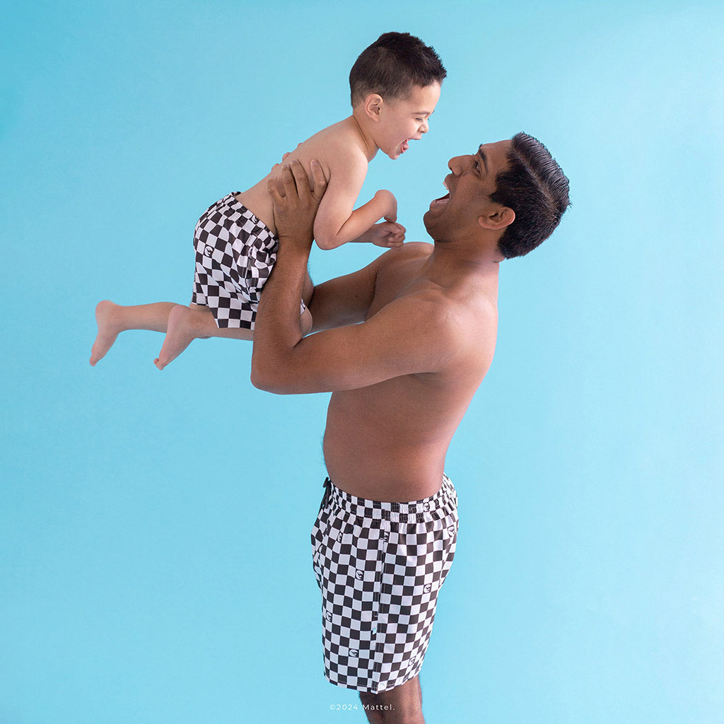 Hot Wheels™ Retro Checker Men's Swim Trunks