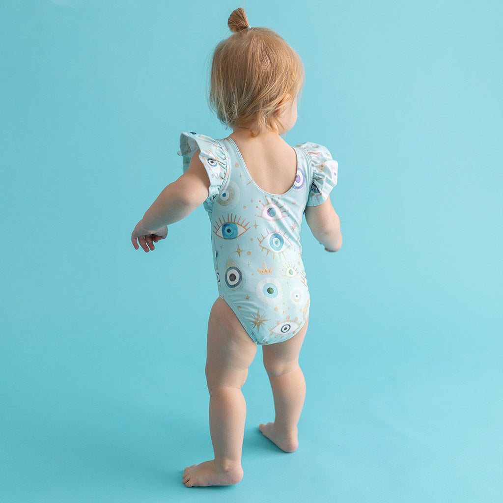 Celestial Fiona Flutter Sleeve One Piece Swimsuit