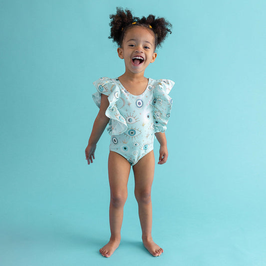 Celestial Fiona Flutter Sleeve One Piece Swimsuit