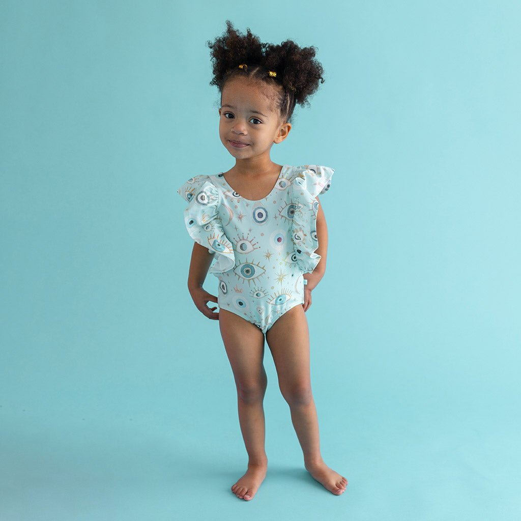 Celestial Fiona Flutter Sleeve One Piece Swimsuit