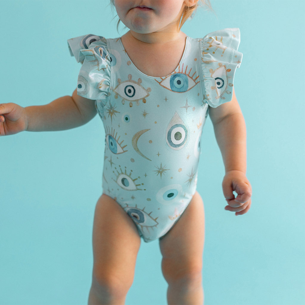 Celestial Fiona Flutter Sleeve One Piece Swimsuit