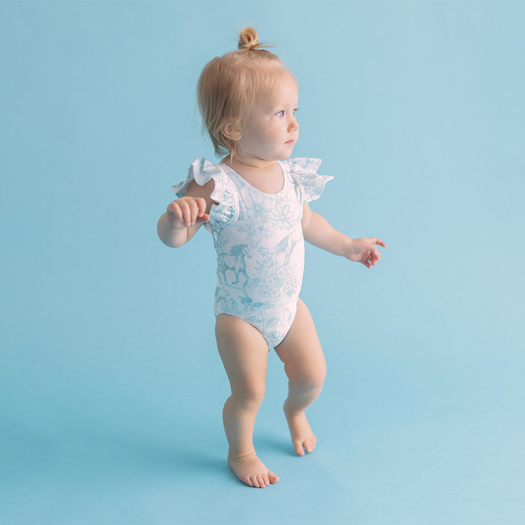 Charlotte Anne Flutter Sleeve One Piece Swimsuit