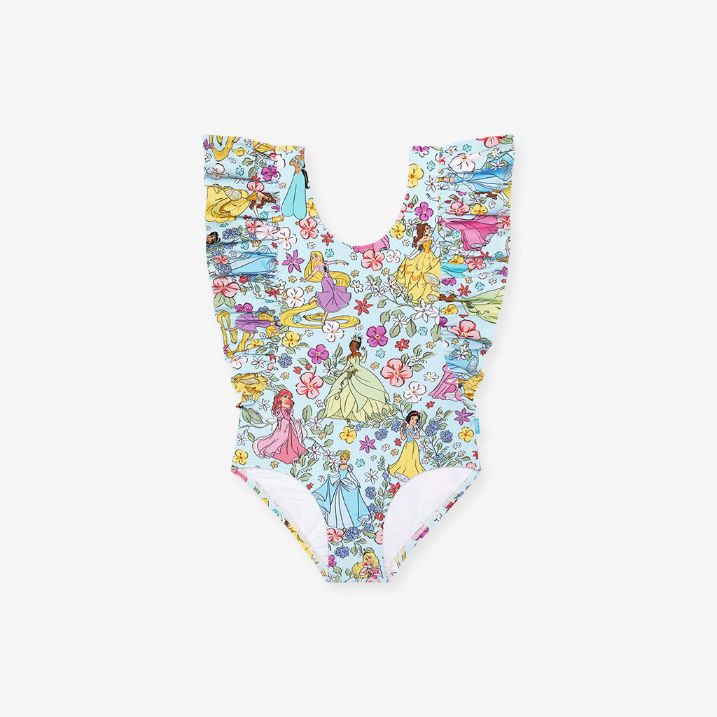 Disney Princesses Flutter Sleeve One Piece Swimsuit