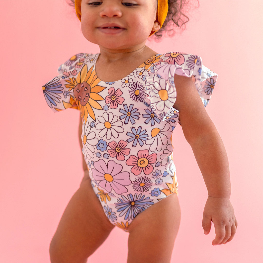 Presley Jane Flutter Sleeve One Piece Swimsuit