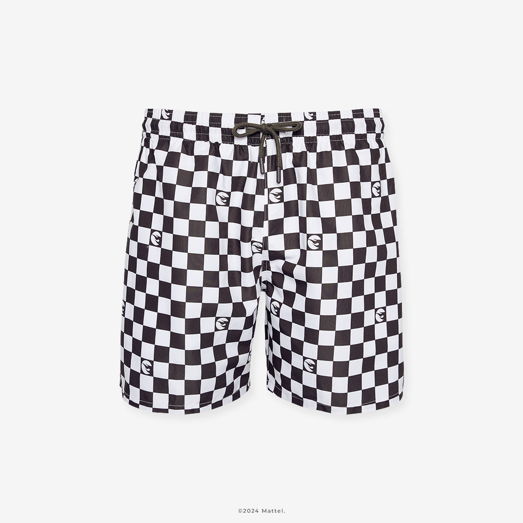 Hot Wheels™ Retro Checker Men's Swim Trunks