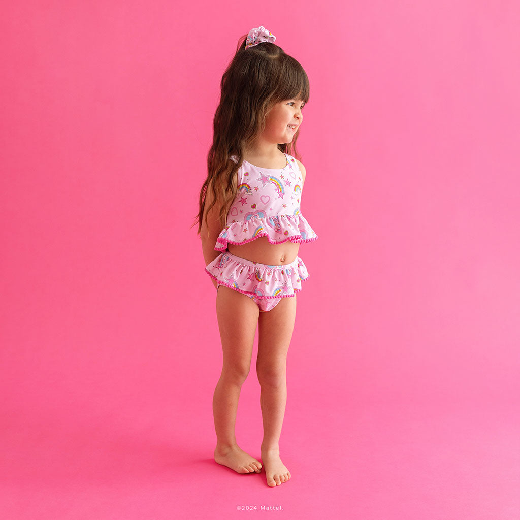 Barbie™ Star Power Ruffled Tankini Two Piece Swimsuit