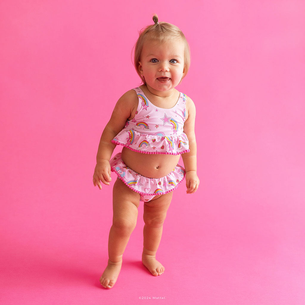 Barbie™ Star Power Ruffled Tankini Two Piece Swimsuit
