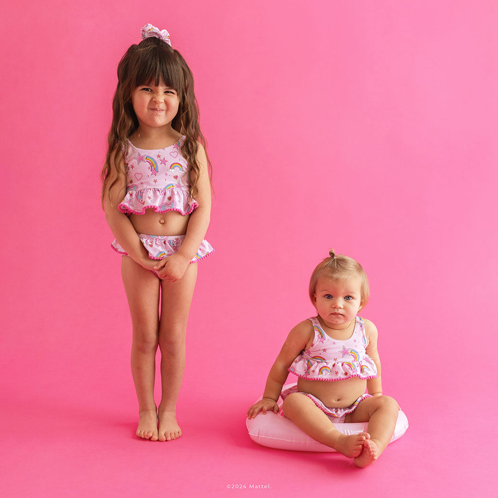 Barbie™ Star Power Ruffled Tankini Two Piece Swimsuit