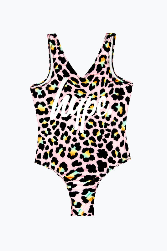 HYPE GIRLS MULTI DISCO LEOPARD SWIMSUIT