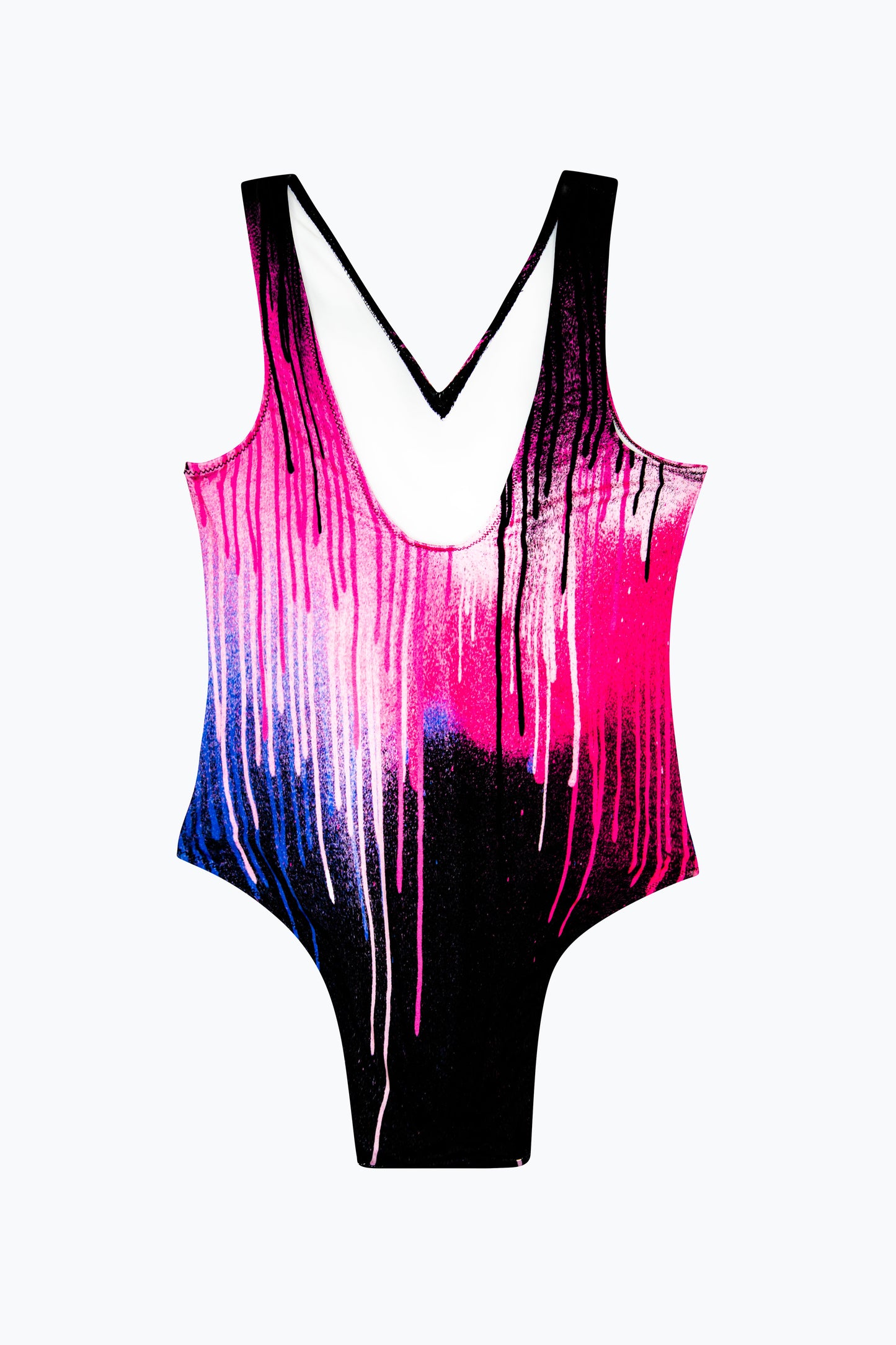 HYPE GIRLS MULTI PINK DRIPS SWIMSUIT
