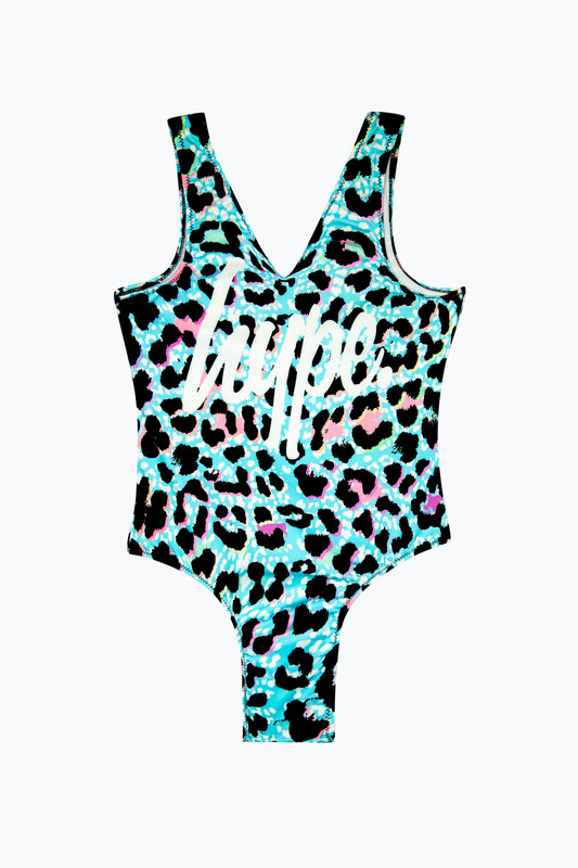 HYPE GIRLS MULTI ICE LEOPARD SWIMSUIT
