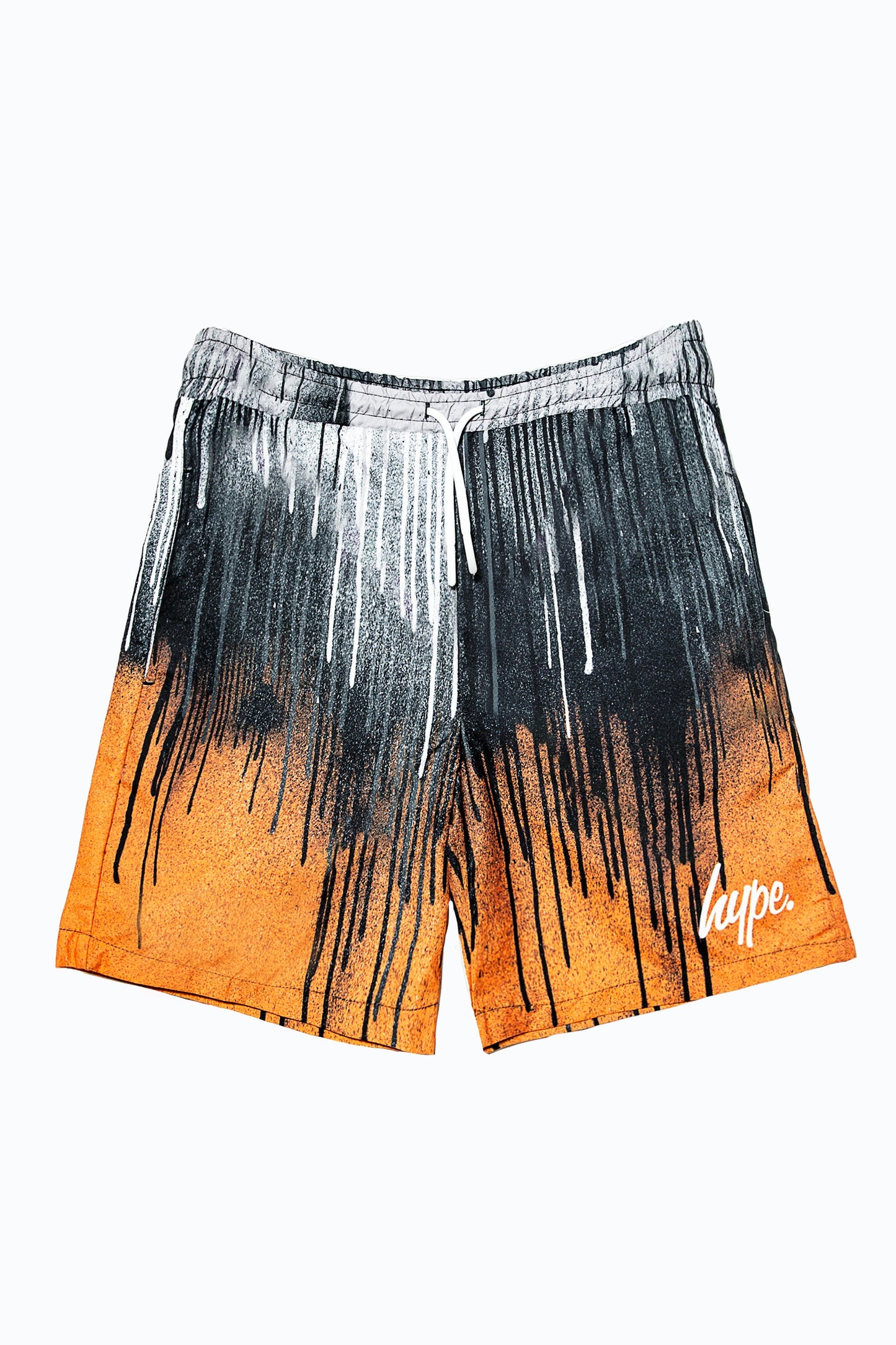 HYPE BOYS MULTI ORANGE DRIPS SWIM SHORTS