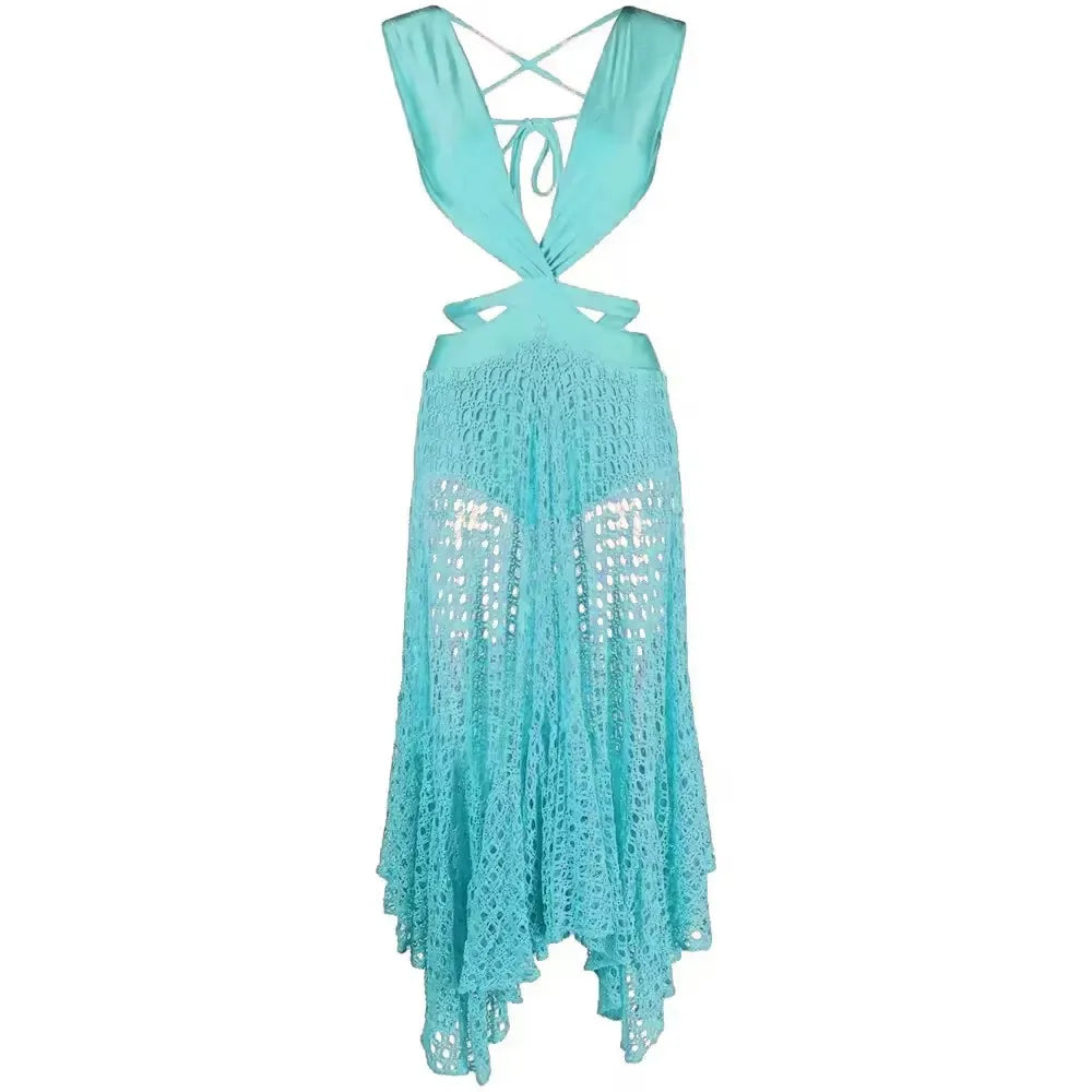 Cutout Stretch Knit Swimsuit 2024 Women's Swimwear One Pieces Beach Outfits Luxury Long Sleeve Cover-Ups Bathing Suit Beachwear ShopOnlyDeal