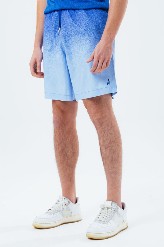 HYPE BLUE SPECKLE FADE MEN'S SWIM SHORTS