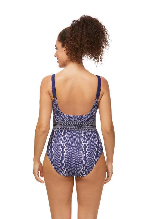 Amoena Bohemian Chic Half-Bodice Swimsuit - Water Blue