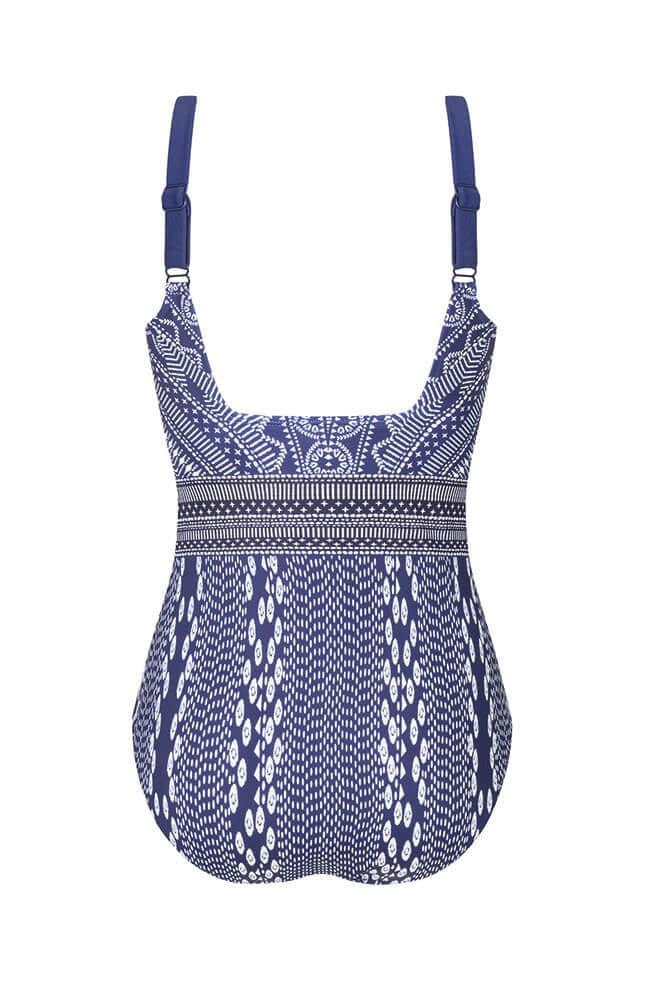 Amoena Bohemian Chic Half-Bodice Swimsuit - Water Blue