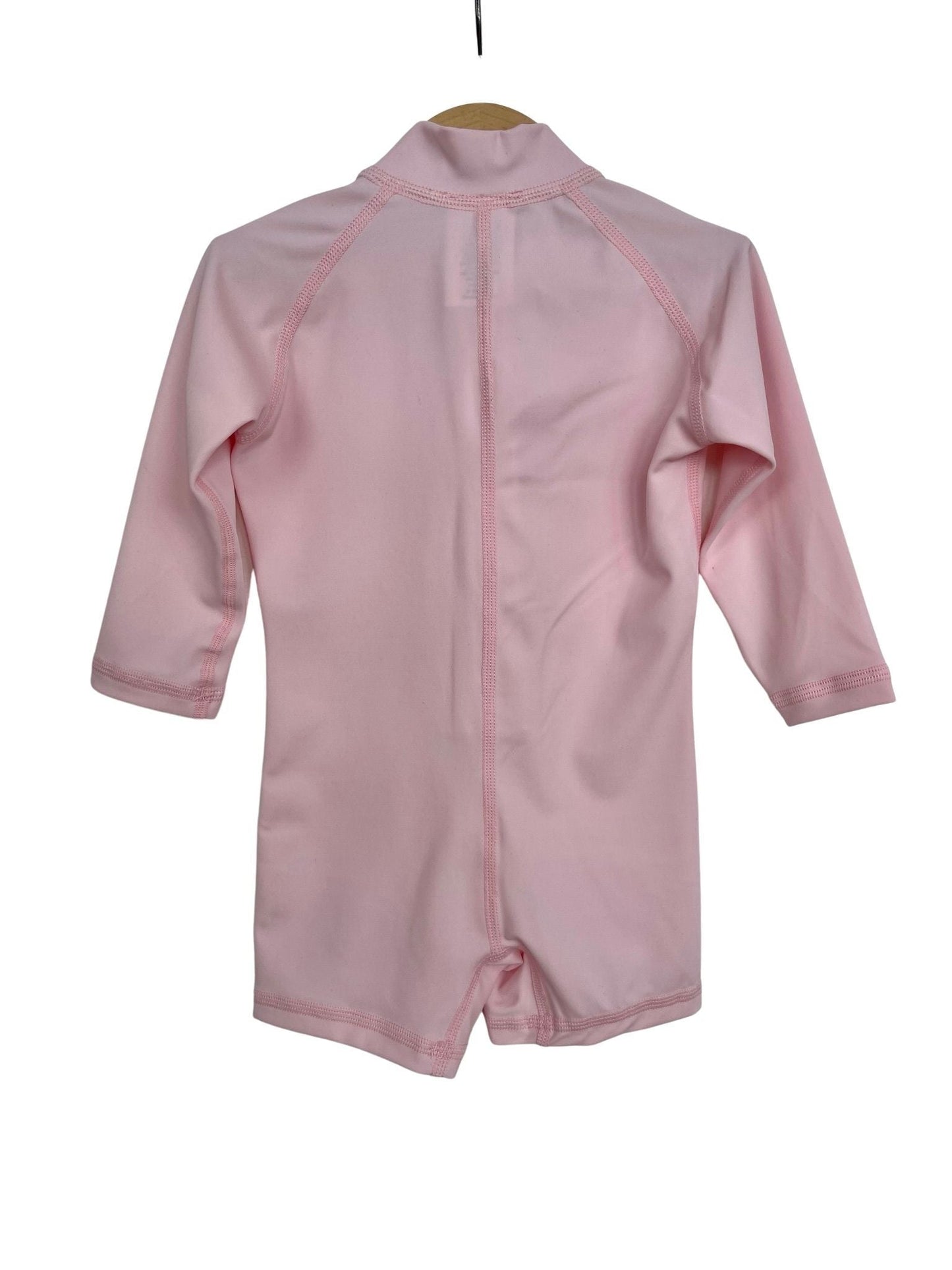 Kicky Swim - One Piece Rashguard Suit | Baby Pink